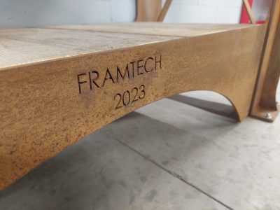 Escalier coulissant sur rail