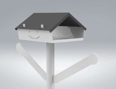 Maison oiseaux bonhomme