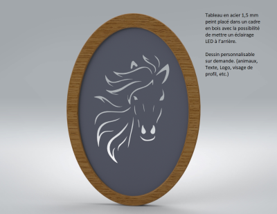 Tableau en acier 1,5mm