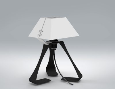 framtech_luminaire_Lampe blanc et noire